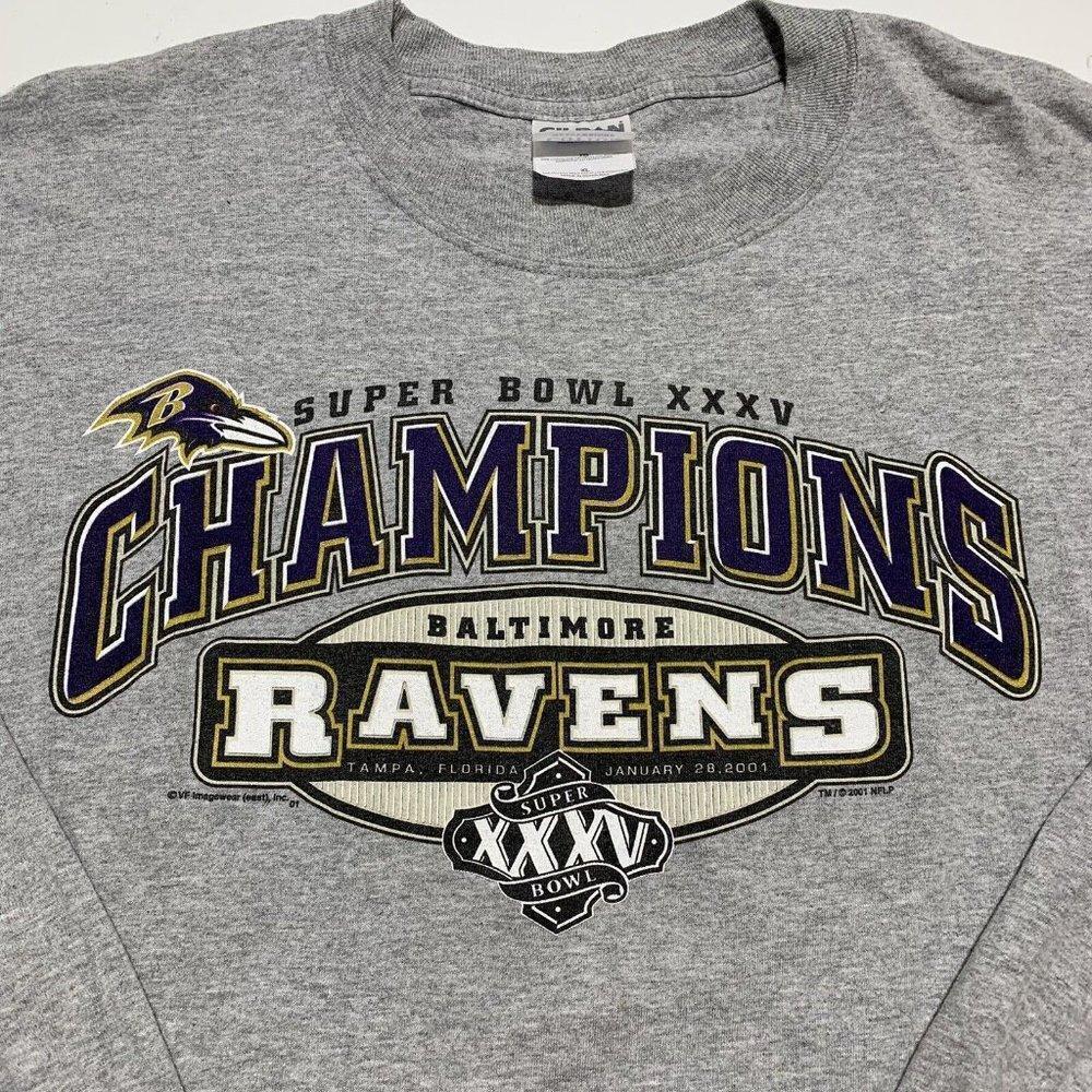 Baltimore Ravens Super Bowl XXXV Champions Fan Sweatshirt